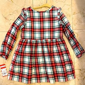Festive Cat & Jack flannel dress 5T